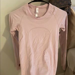 lululemon long sleeve light pink